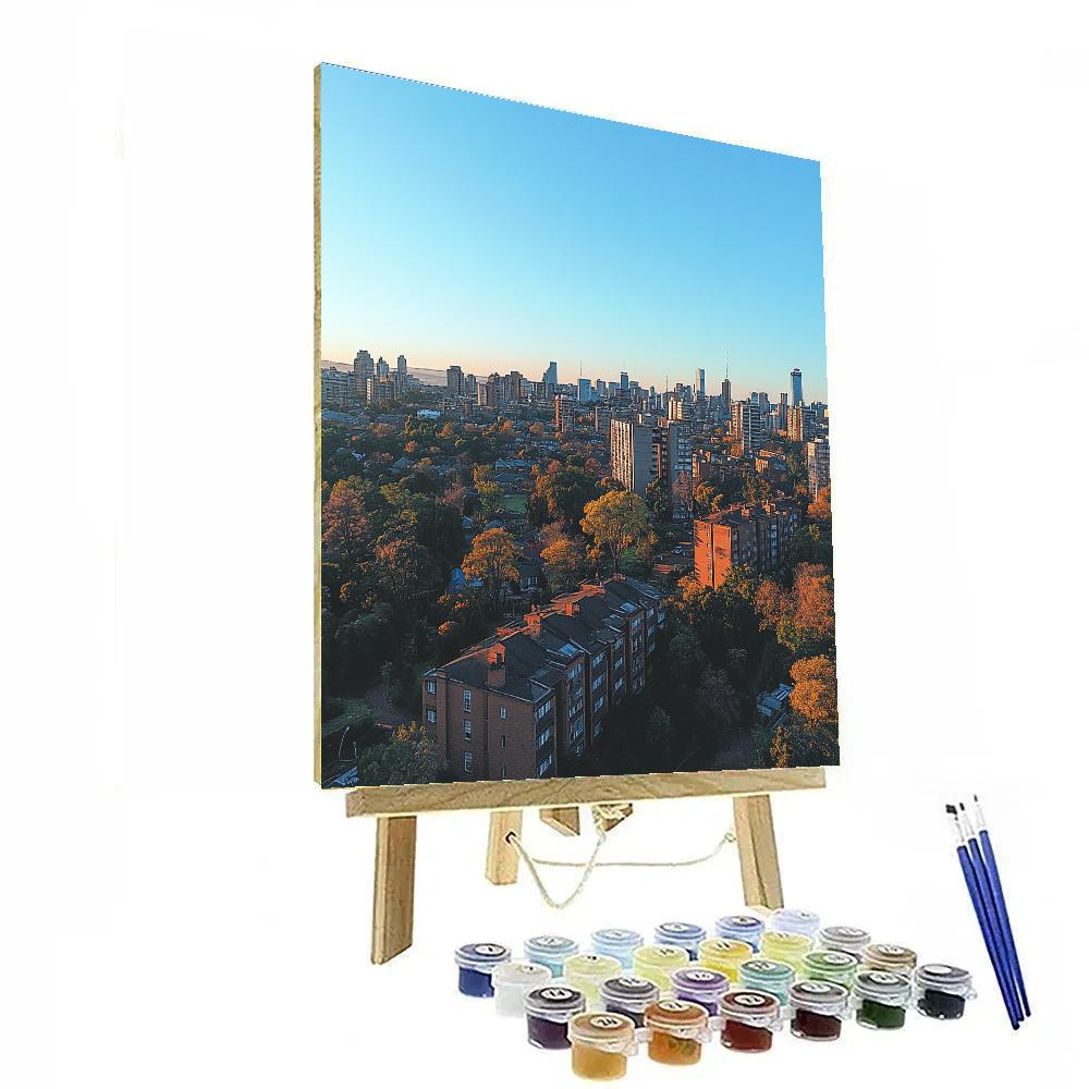 Skydeck View Over Johannesburg Johannesburg South Africa paint by numbers