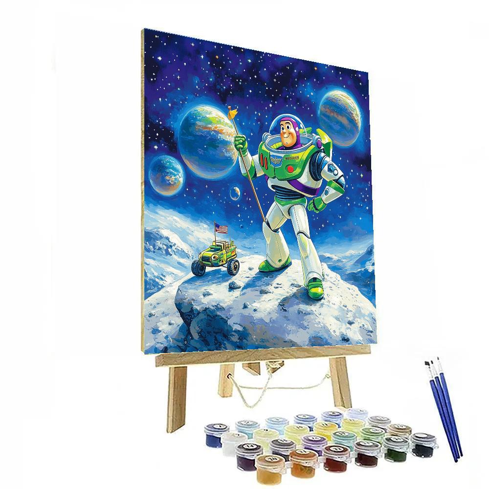 Buzz Lightyear Galactic Patrol Disney Inspired Painting by numbers kit