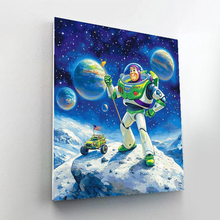 Buzz Lightyear Galactic Patrol Disney Inspired Painting by numbers kit