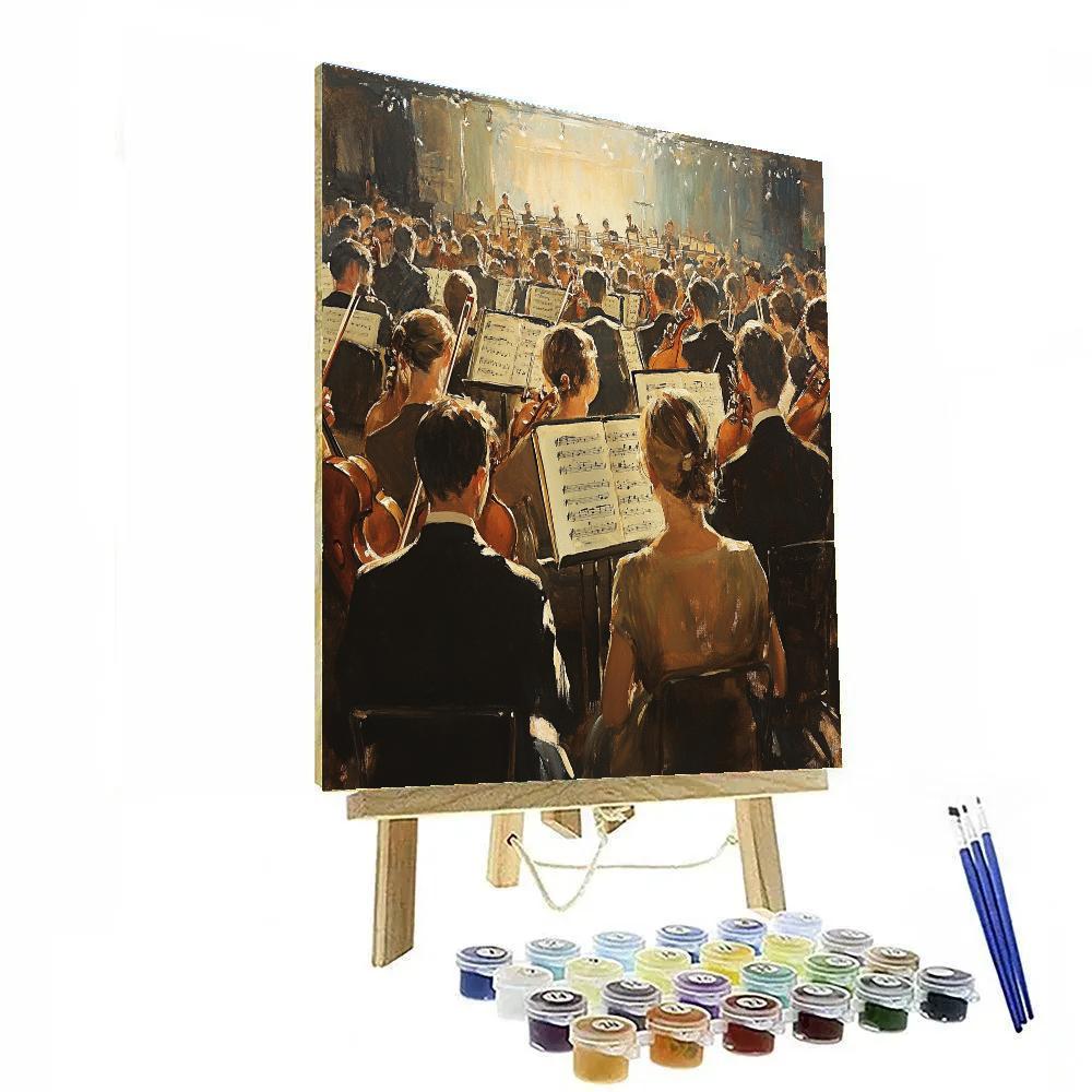 Edgar Degas Inspired Orchestra Performance DIY paint by numbers