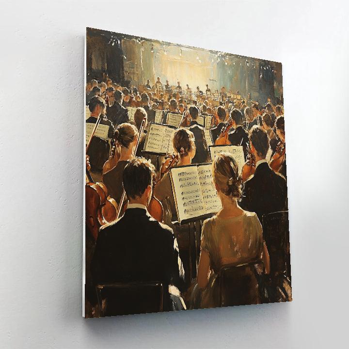 Edgar Degas Inspired Orchestra Performance DIY paint by numbers