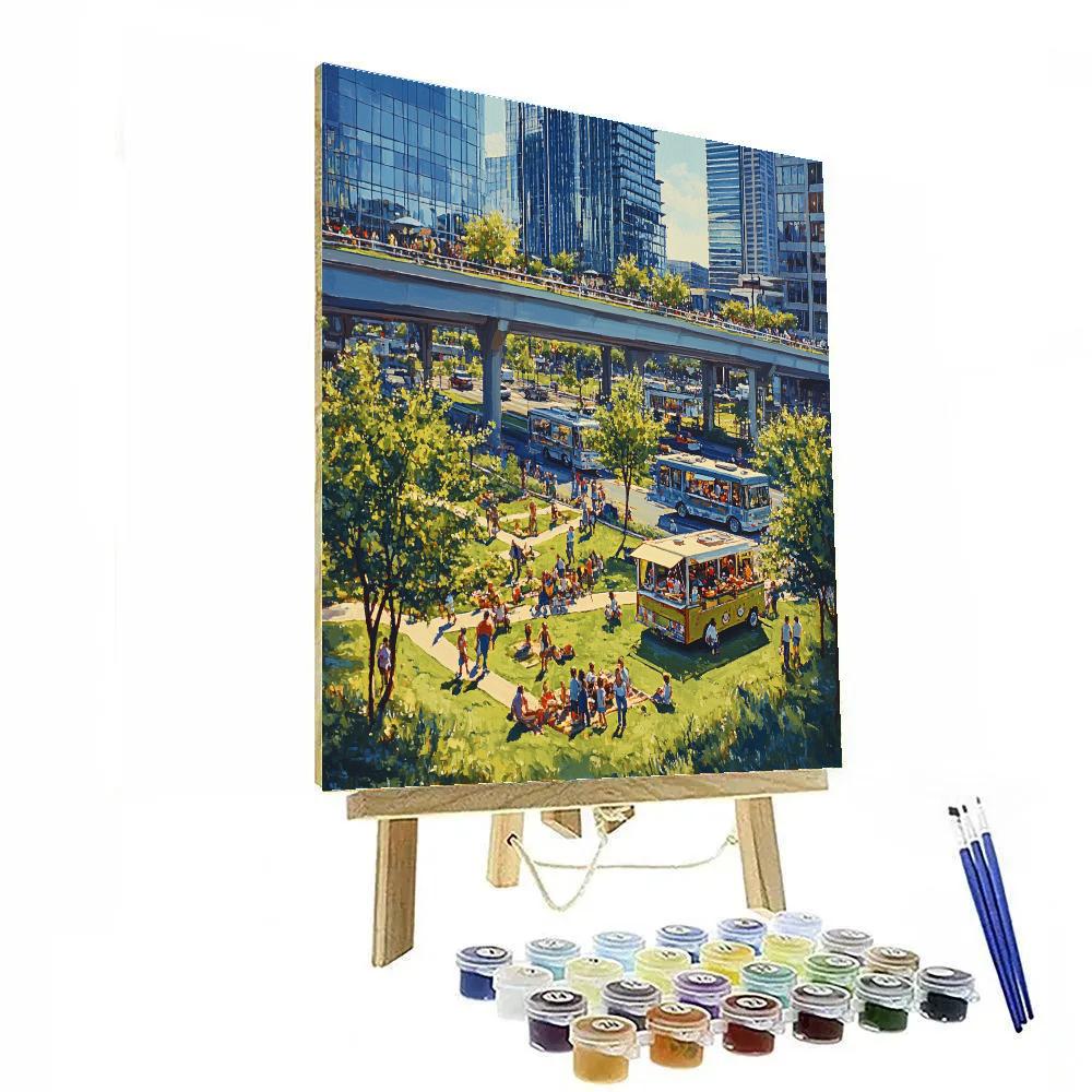 Klyde Warren Park Urban Oasis Dallas United States Number painting
