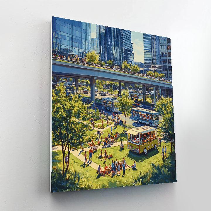 Klyde Warren Park Urban Oasis Dallas United States Number painting