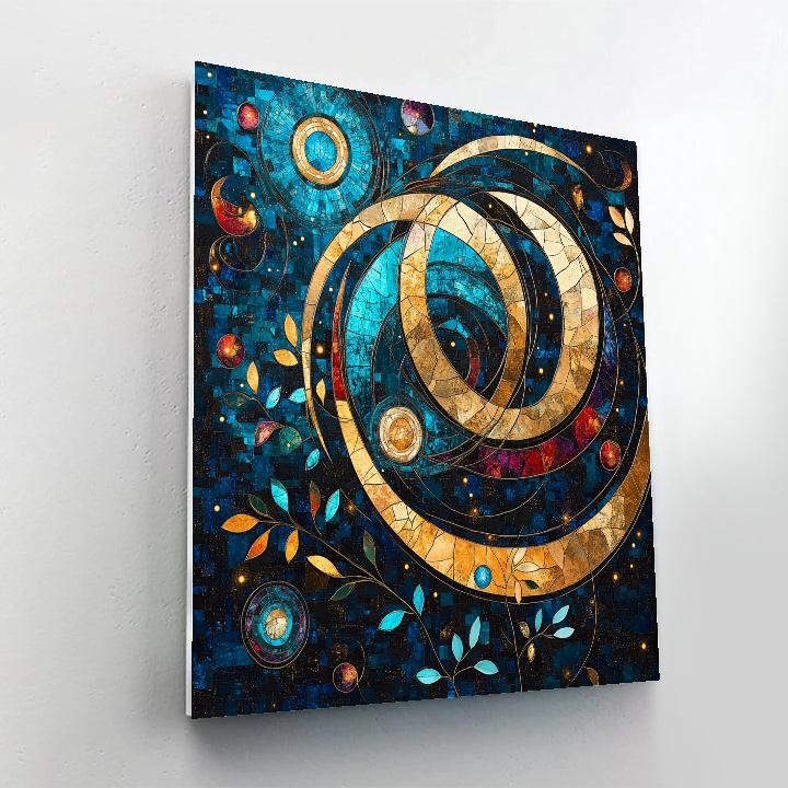 Gustav Klimt Inspired Celestial Garden Of Orbits Paint by numbers kits
