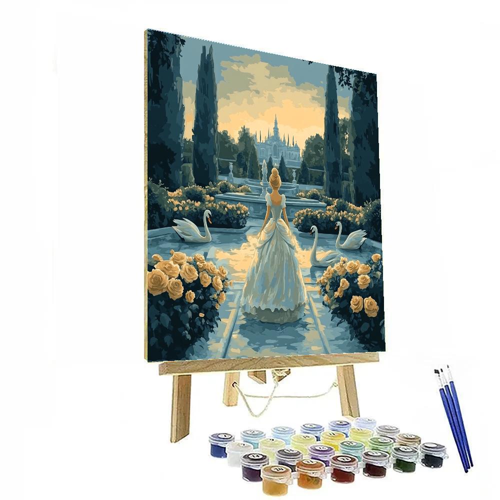 Cinderella Royal Garden Disney Inspired Numbered painting kits