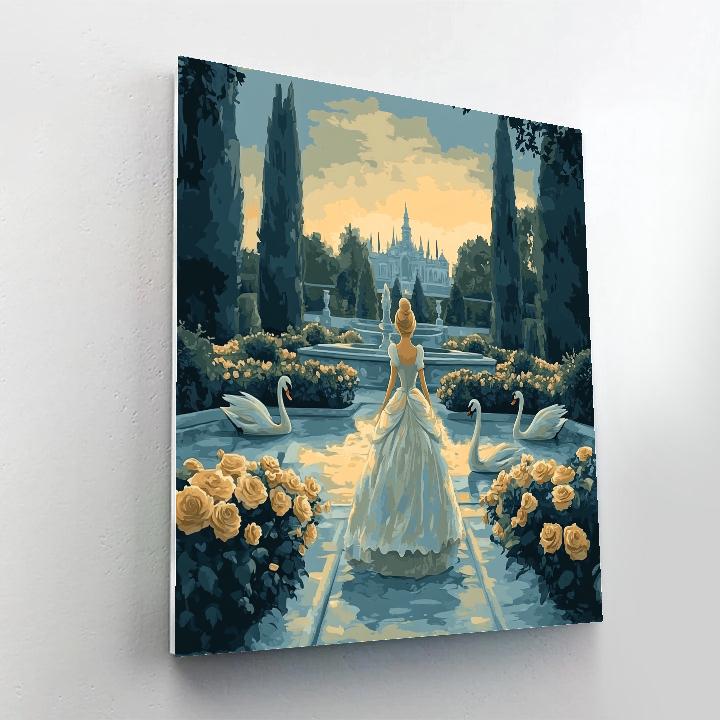 Cinderella Royal Garden Disney Inspired Numbered painting kits