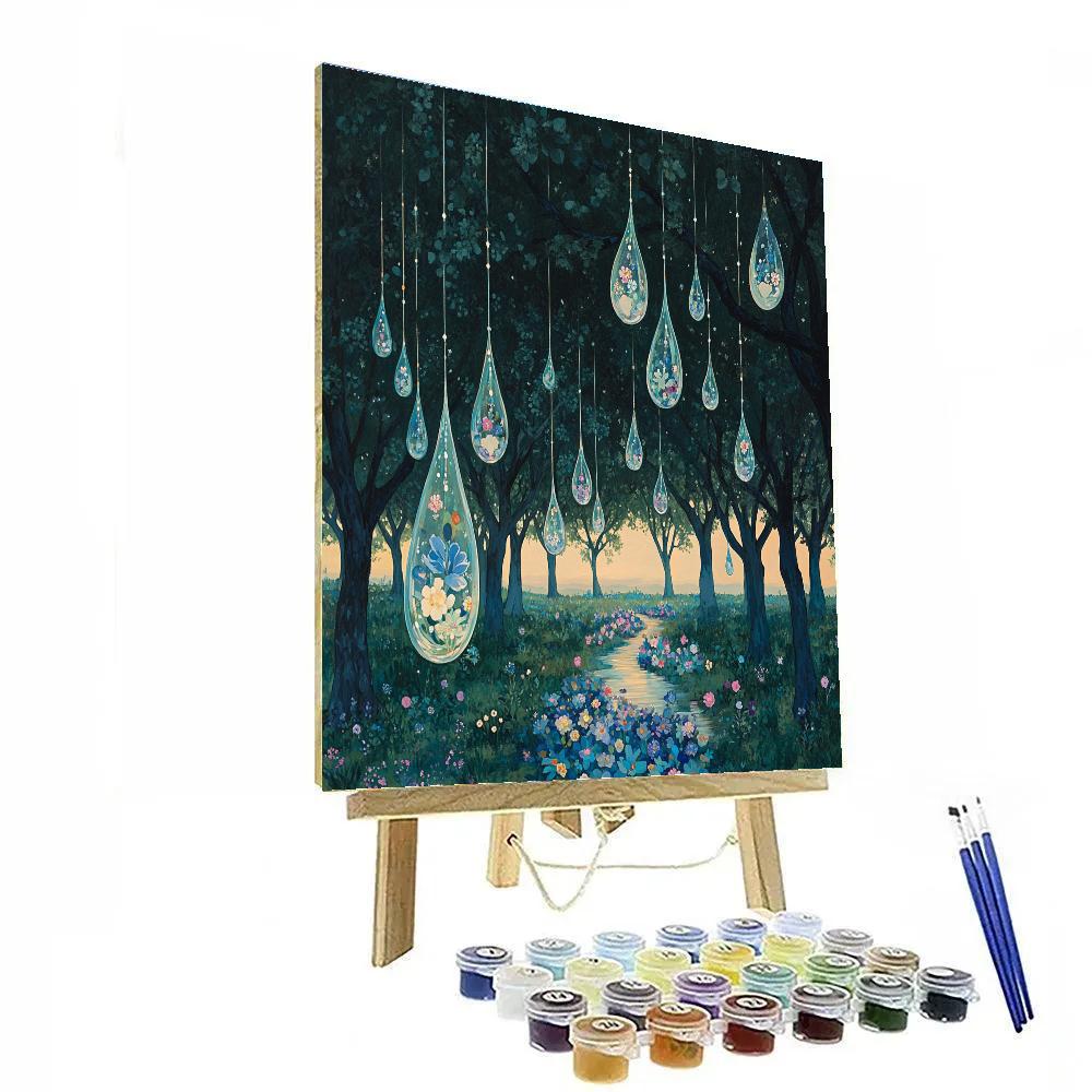 Frida Kahlo Inspired Orchard Of Crystal Tears paint by number