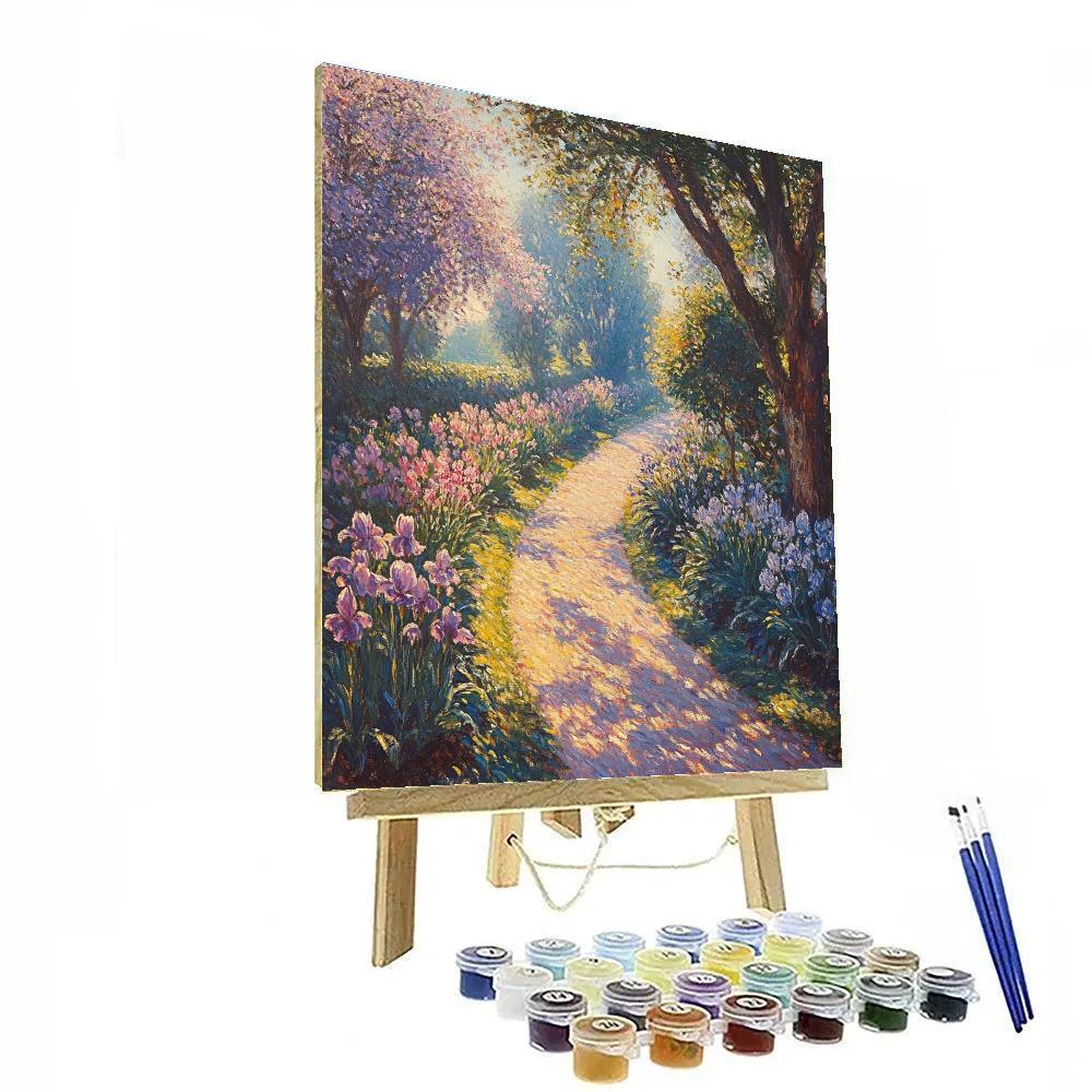 Monet Inspired Spring Garden Path painting number kit