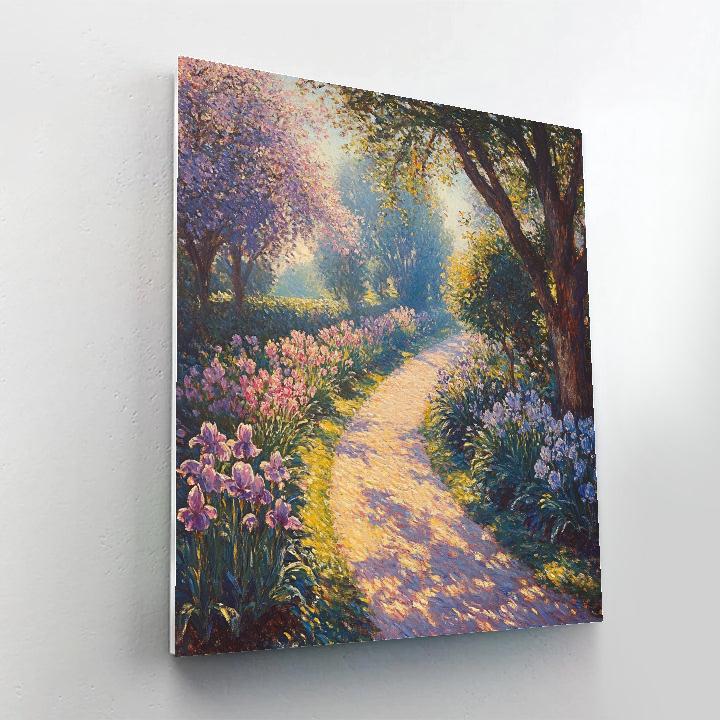 Monet Inspired Spring Garden Path painting number kit