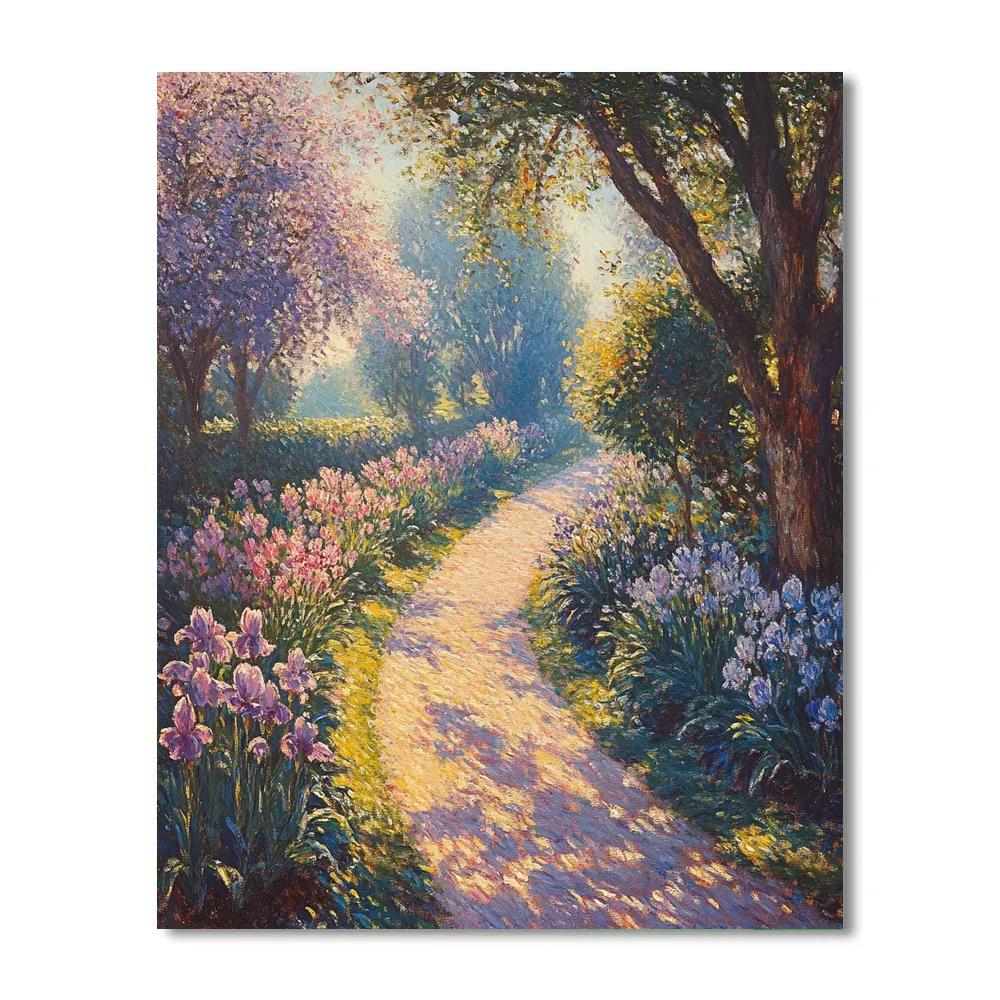 Monet Inspired Spring Garden Path painting number kit