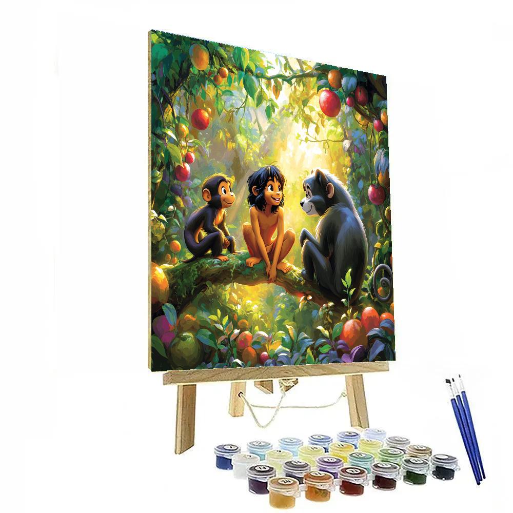 Mowgli Jungle Friends Disney Inspired Paint by numbers kits