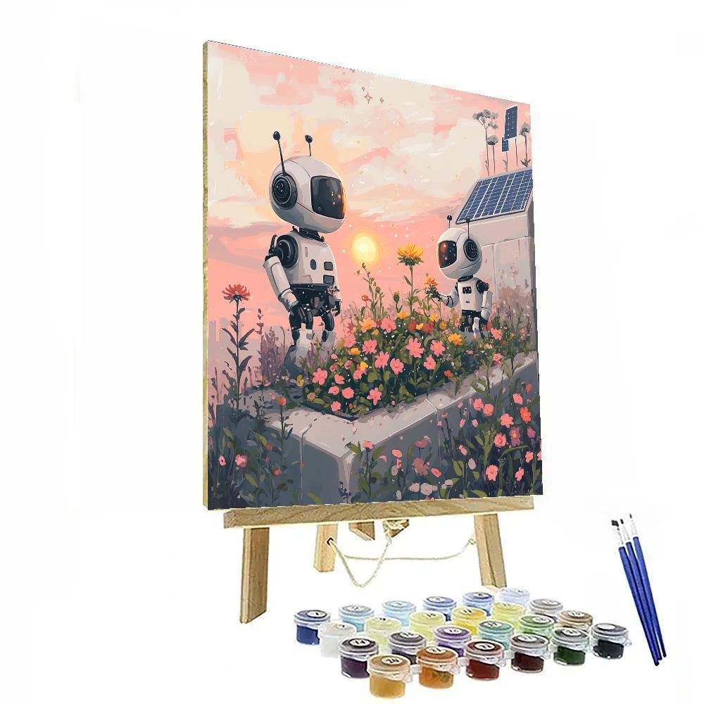 Eve And Wall E Garden Discovery Disney Inspired Paint by numbers kits