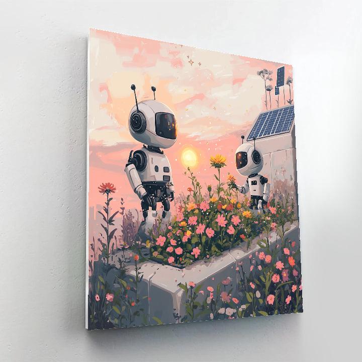 Eve And Wall E Garden Discovery Disney Inspired Paint by numbers kits