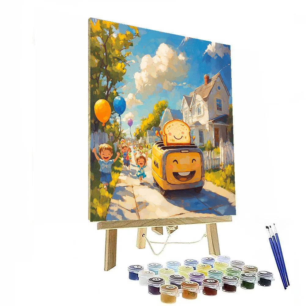 Brave Little Toaster Neighborhood Race Disney Inspired paint by color