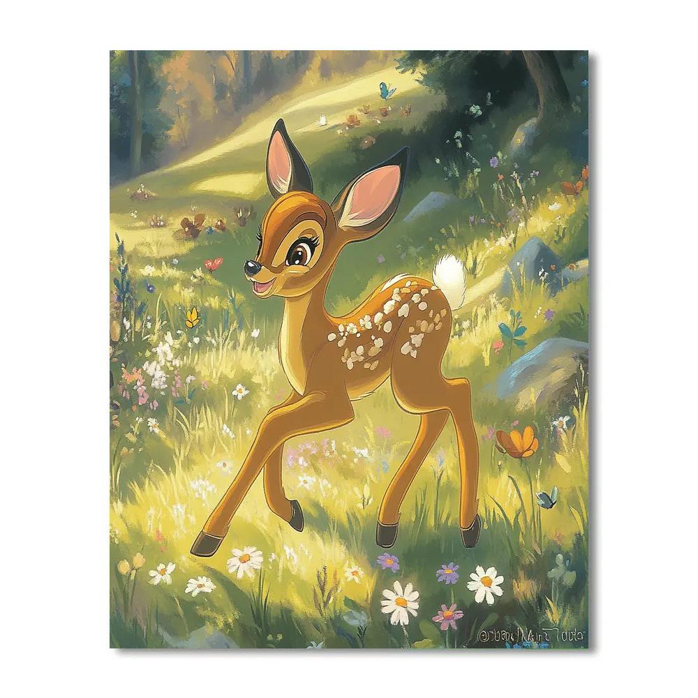 Bambi Woodland Spring Disney Inspired Paint by numbers kits