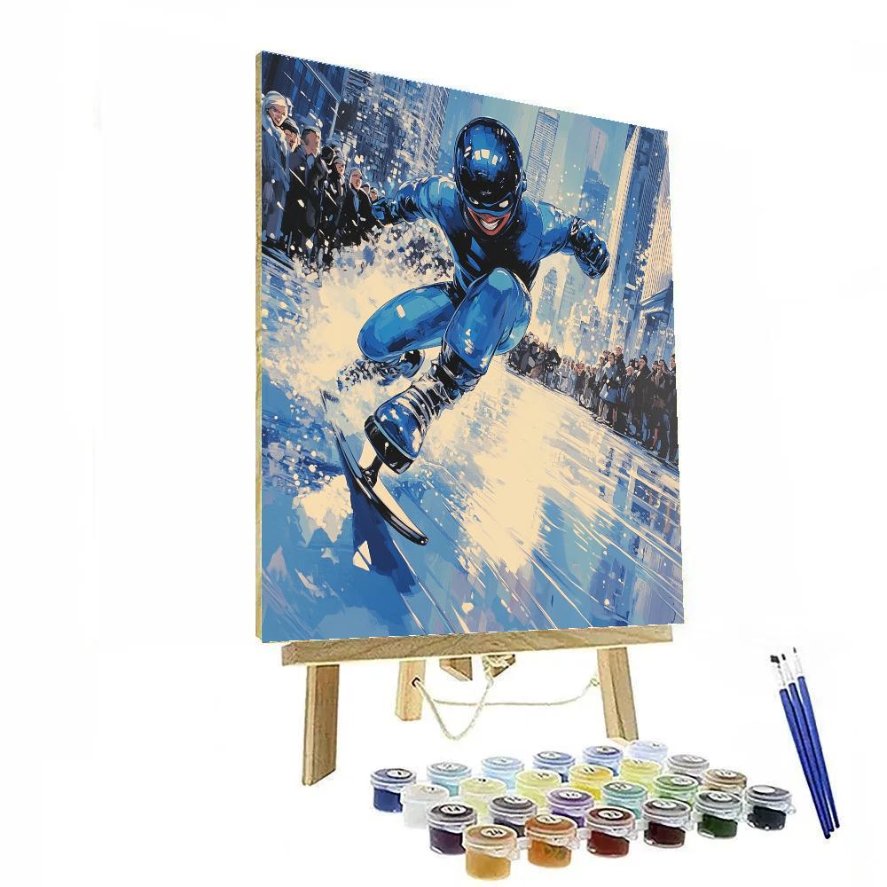 Frozone City Skate Disney Inspired painting number kit