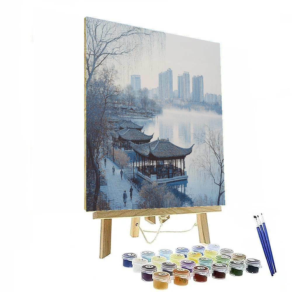 West Lake City Edge Hangzhou China DIY paint by numbers