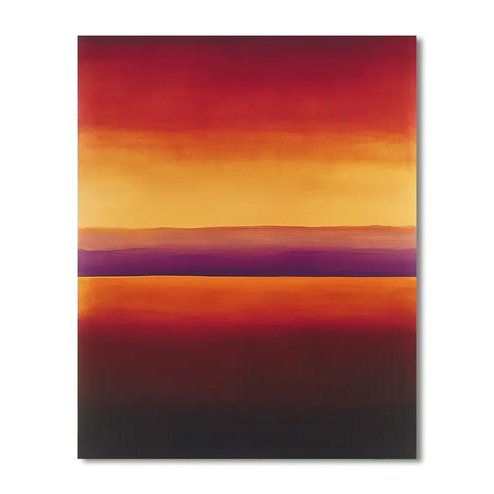 Rothko Inspired Dusk Over Desert Paint by numbers kits