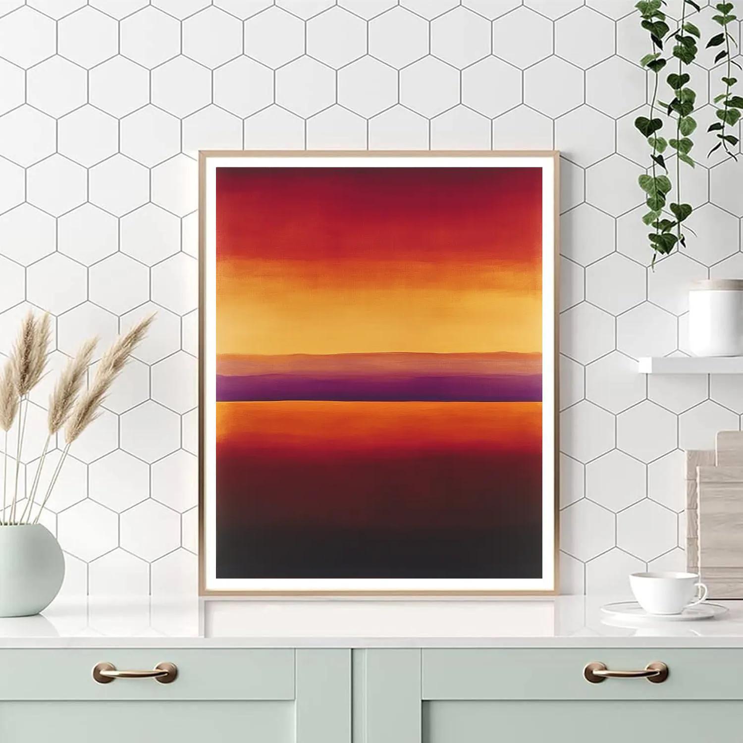 Rothko Inspired Dusk Over Desert Paint by numbers kits