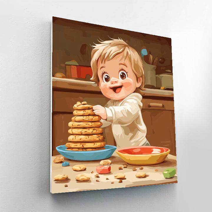 Jack Jack Cookie Caper Disney Inspired painting number kit