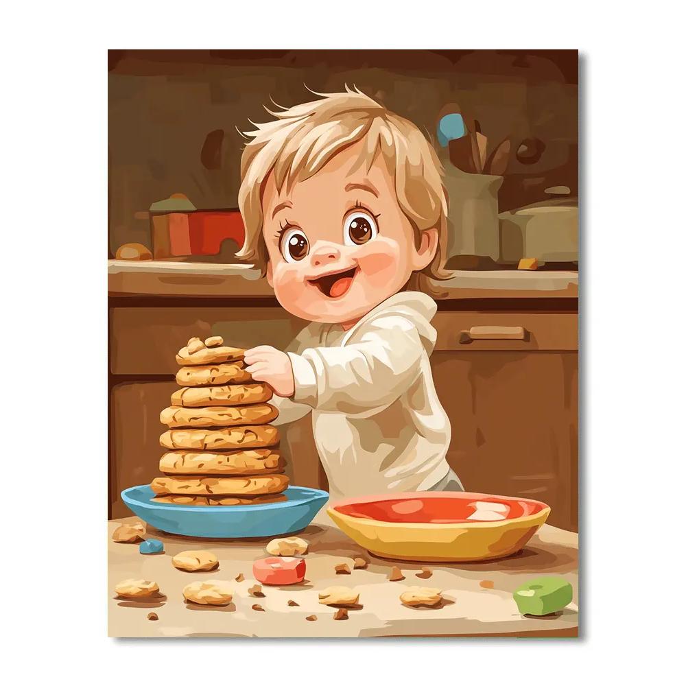 Jack Jack Cookie Caper Disney Inspired painting number kit