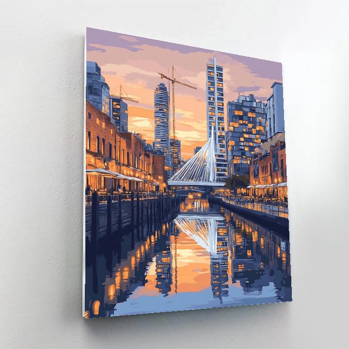 Puerto Madero Waterfront Walk Buenos Aires Argentina painting number kit