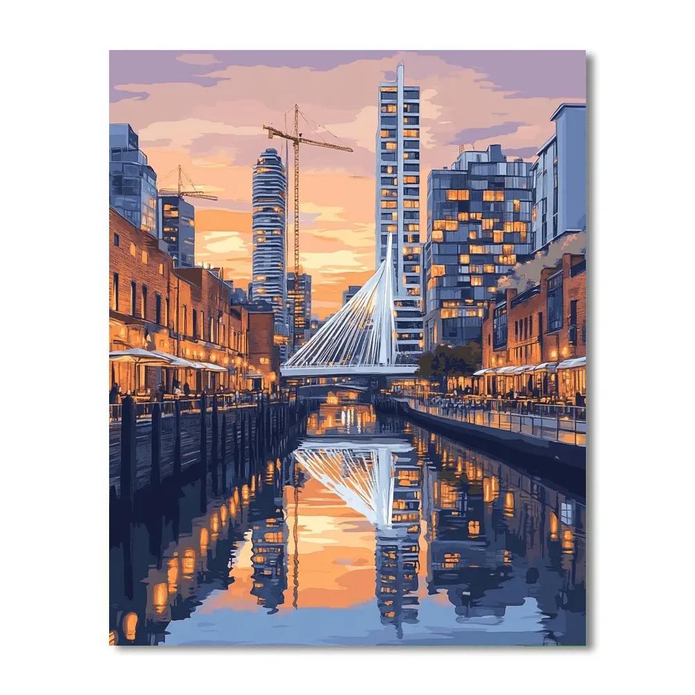 Puerto Madero Waterfront Walk Buenos Aires Argentina painting number kit