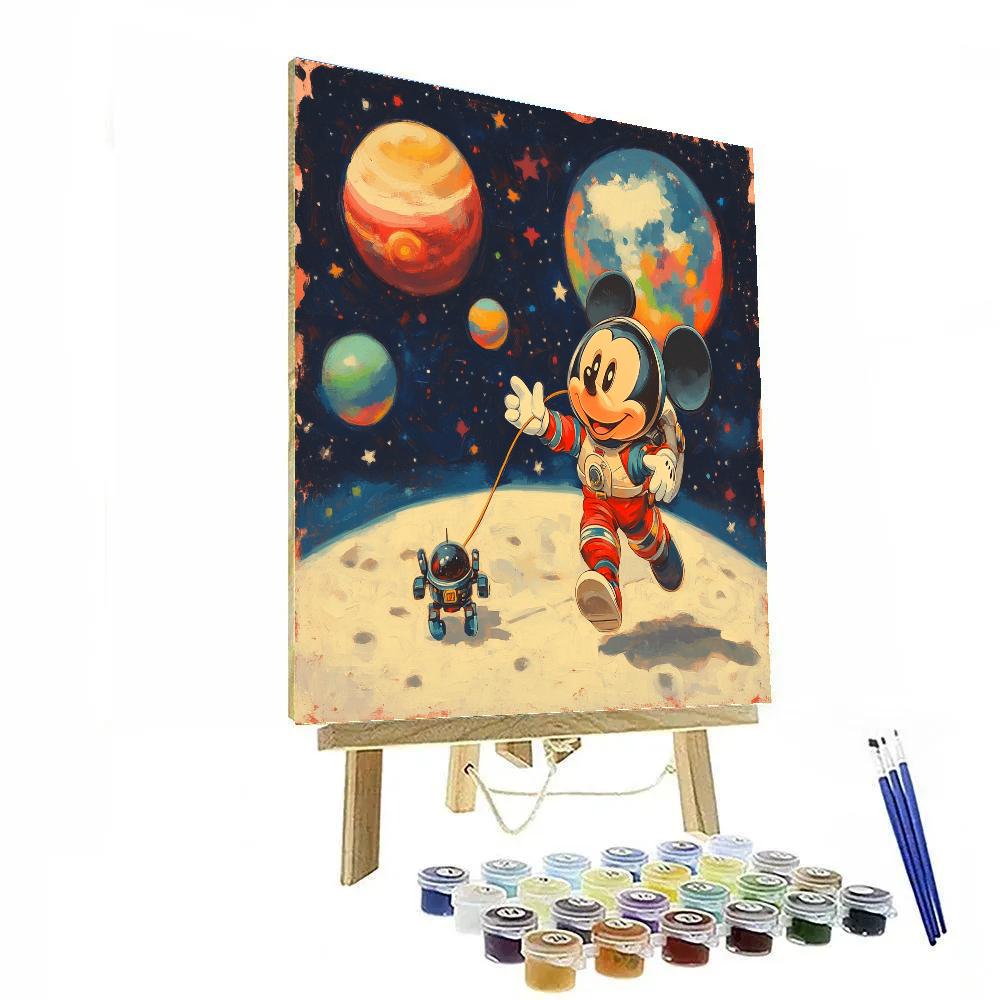 Mickey Mouse Spacewalk Disney Inspired Paint by numbers kits