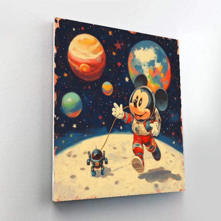 Mickey Mouse Spacewalk Disney Inspired Paint by numbers kits