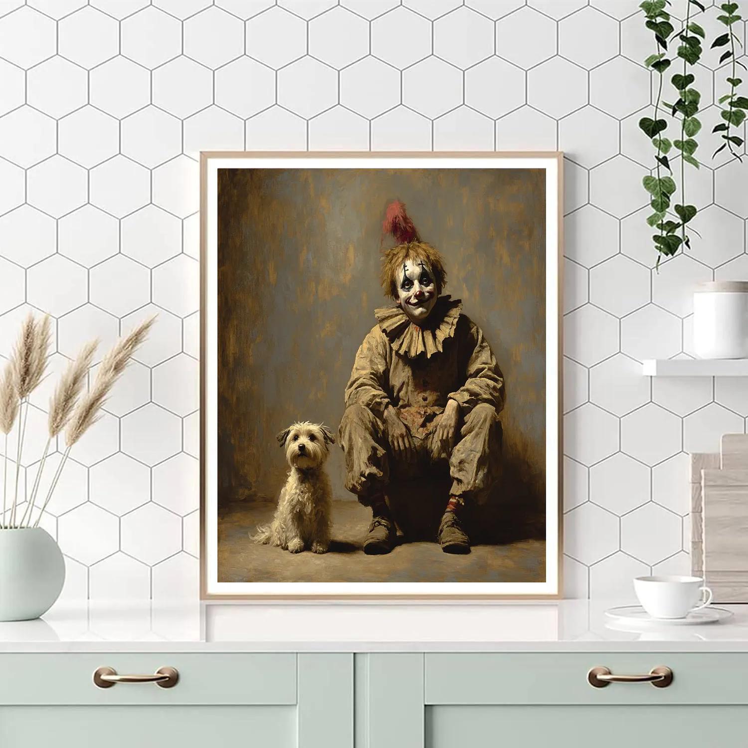 Velazquez Inspired Court Jester With Dog Paint by numbers kits