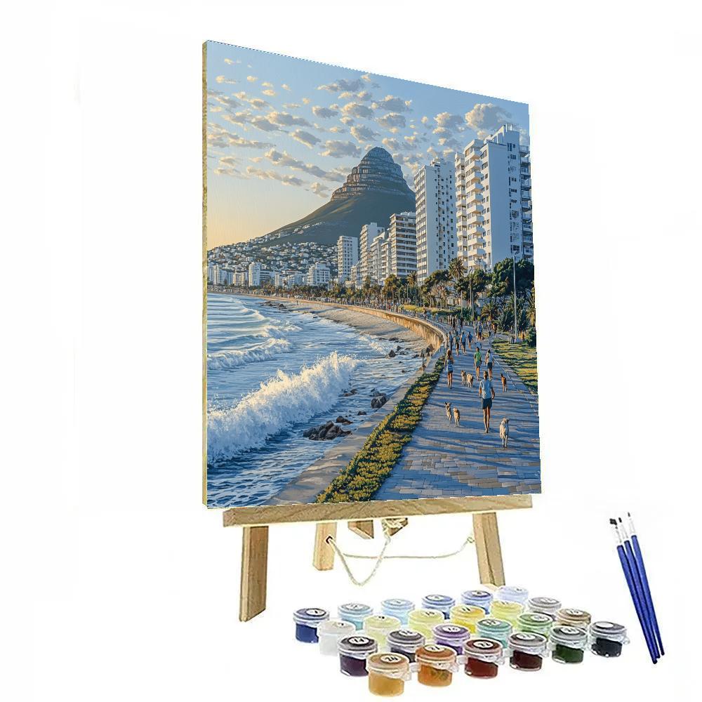 Cape Town Sea Point Promenade Cape Town South Africa paint by color
