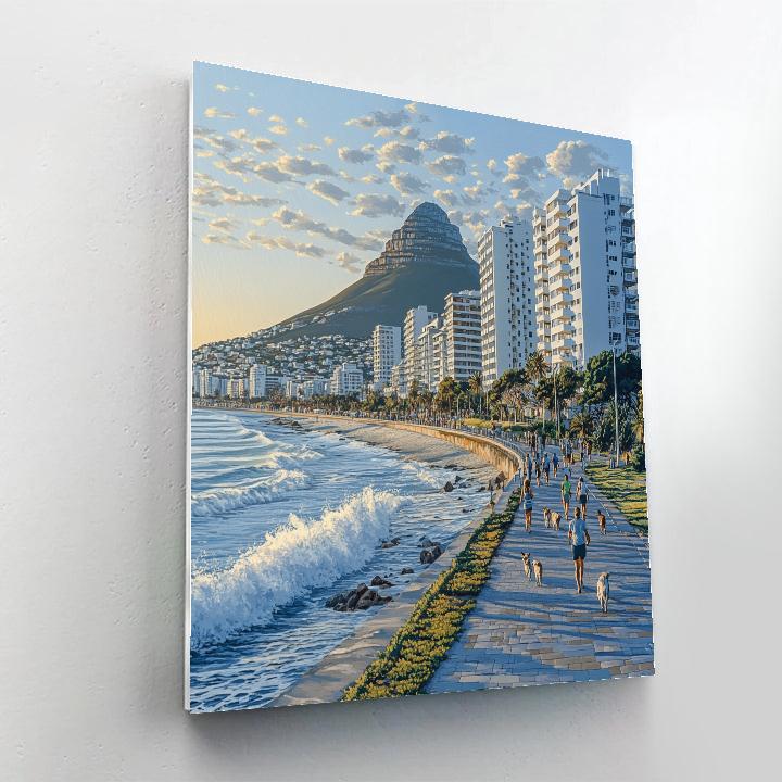 Cape Town Sea Point Promenade Cape Town South Africa paint by color