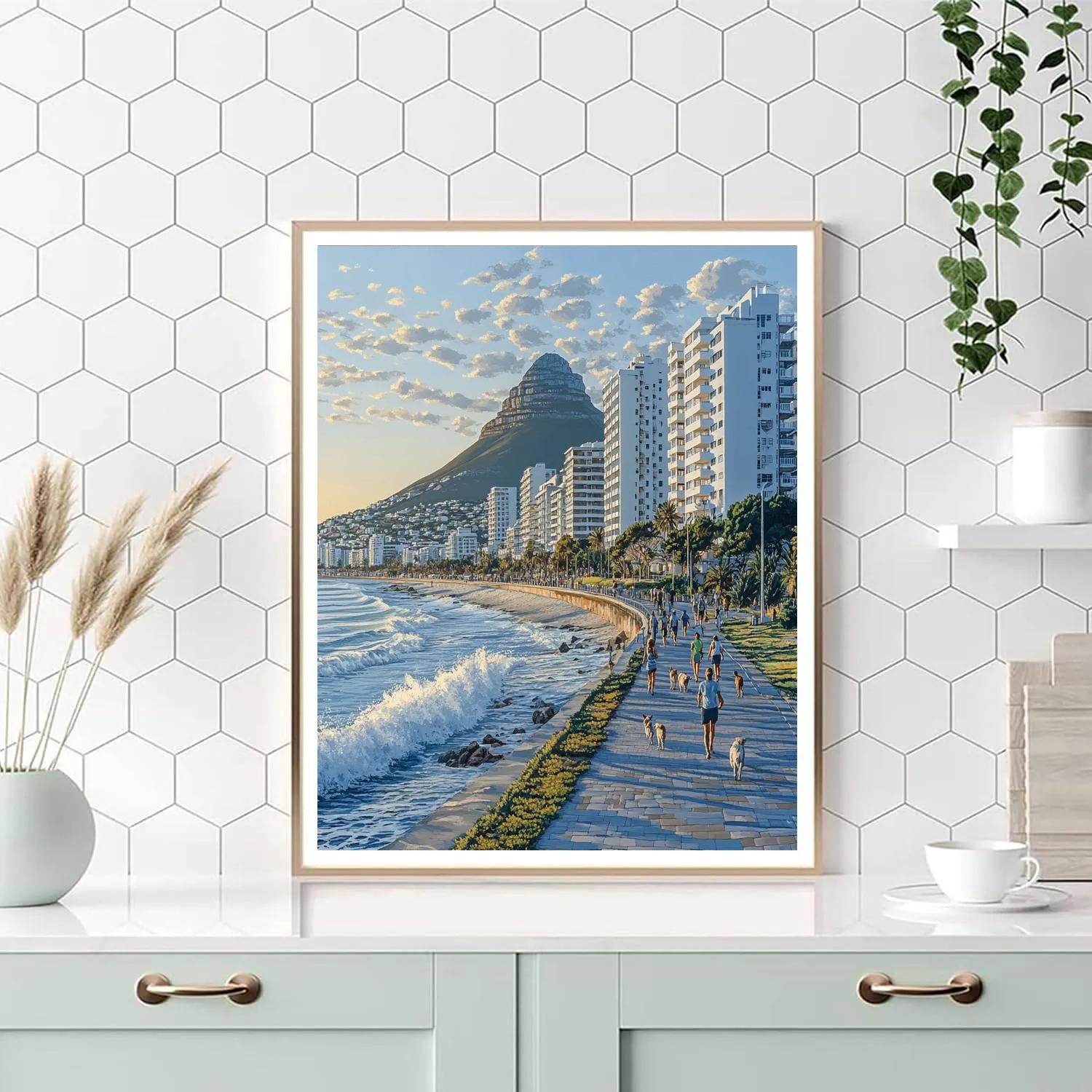 Cape Town Sea Point Promenade Cape Town South Africa paint by color