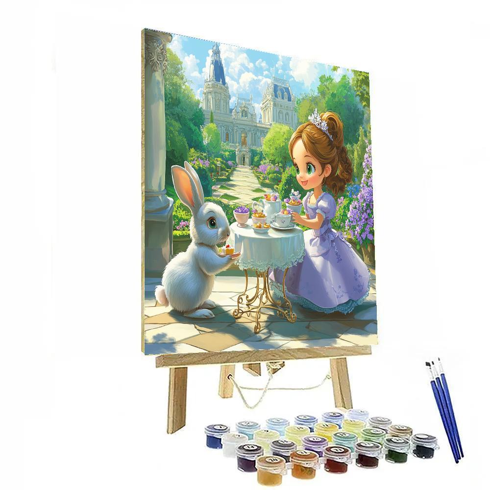 Sofia And Clover Tea Time Disney Inspired Number painting