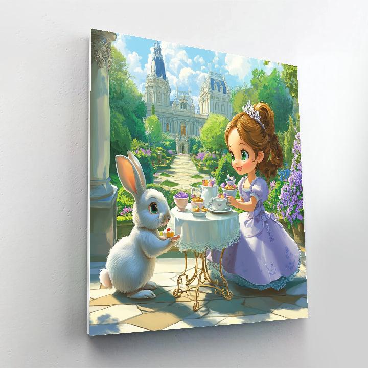 Sofia And Clover Tea Time Disney Inspired Number painting