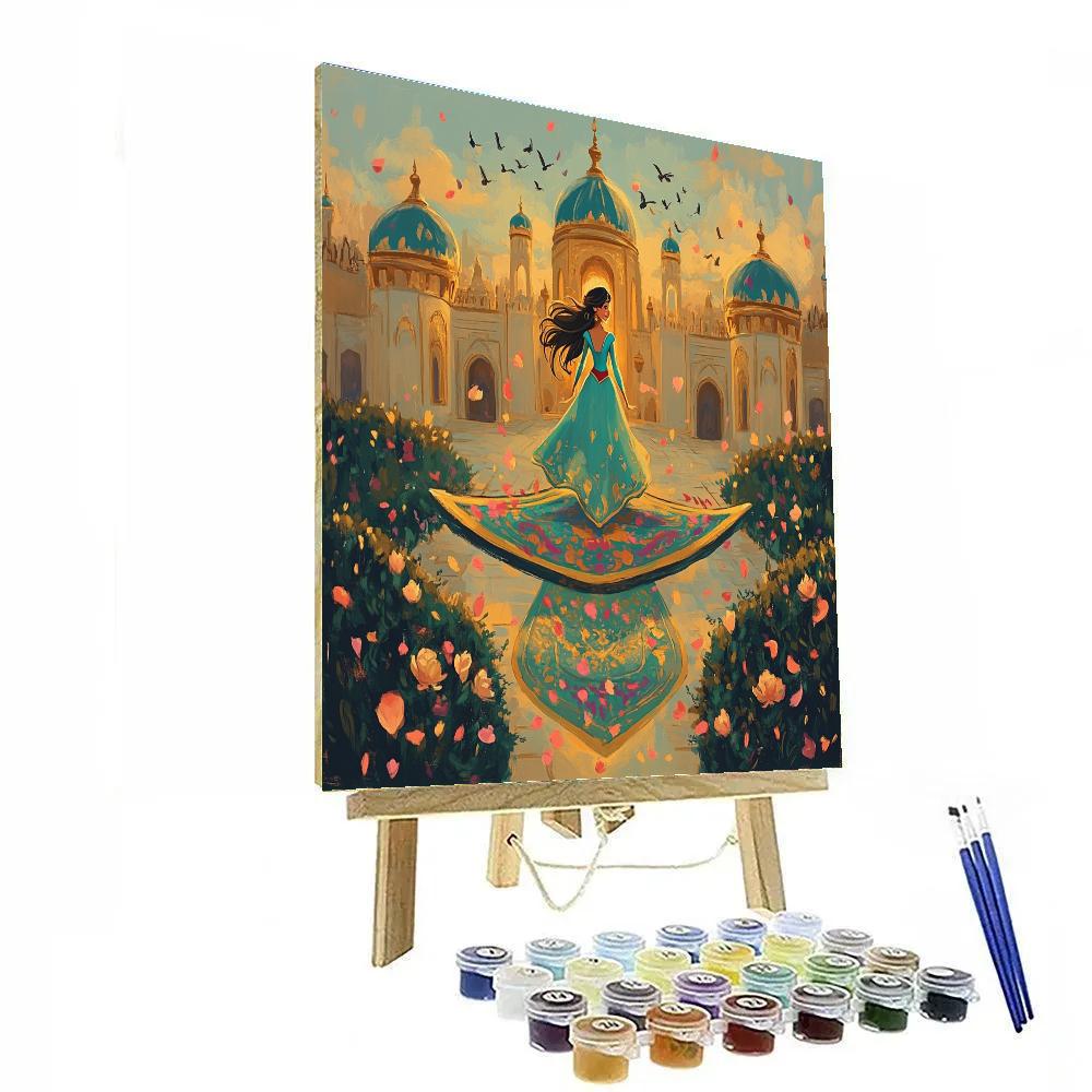 Jasmine Royal Garden Ride Disney Inspired Paint by numbers art