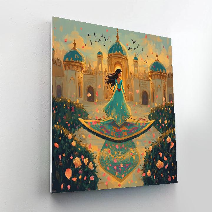 Jasmine Royal Garden Ride Disney Inspired Paint by numbers art