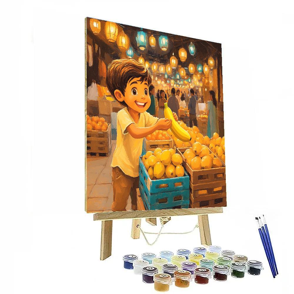 Abu Banana Heist Disney Inspired Painting by numbers kit