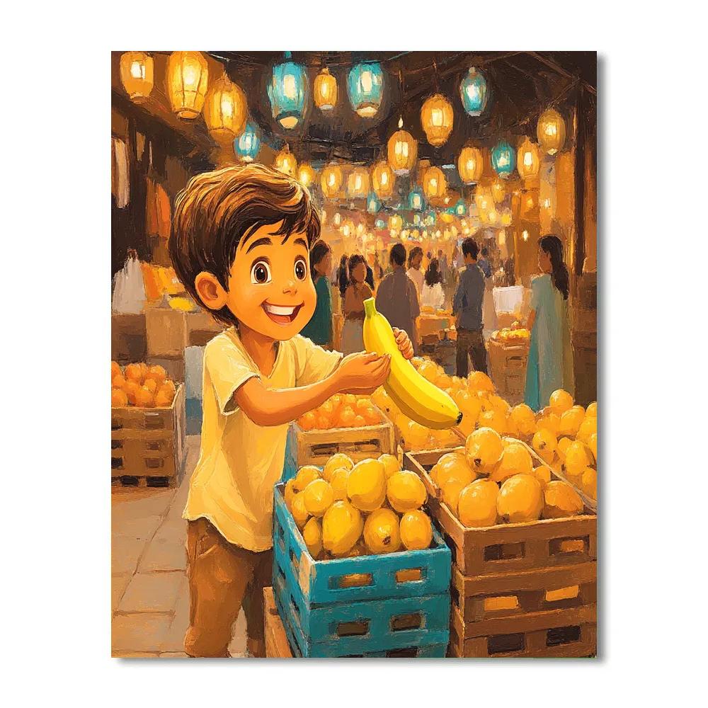 Abu Banana Heist Disney Inspired Painting by numbers kit