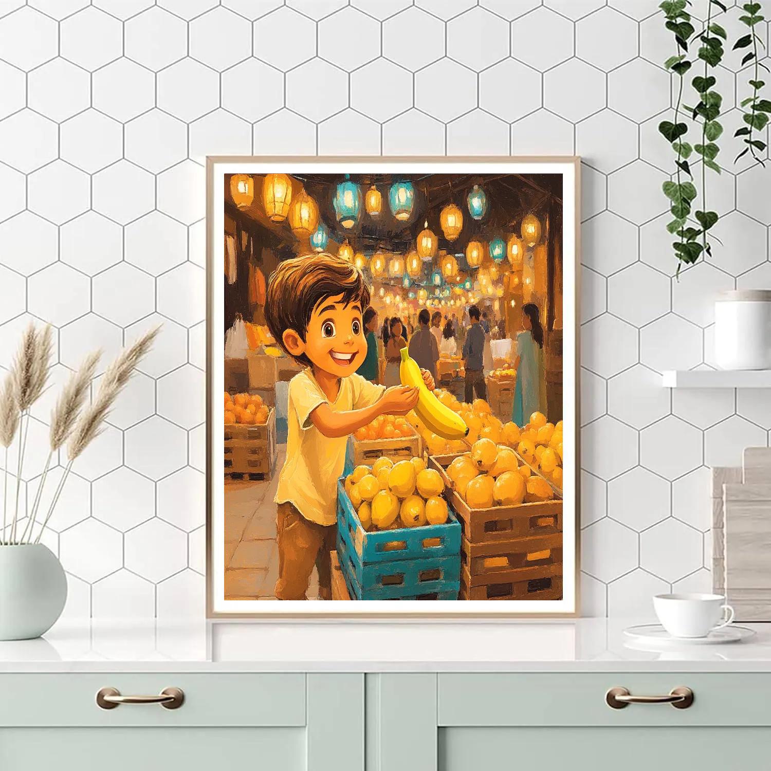 Abu Banana Heist Disney Inspired Painting by numbers kit