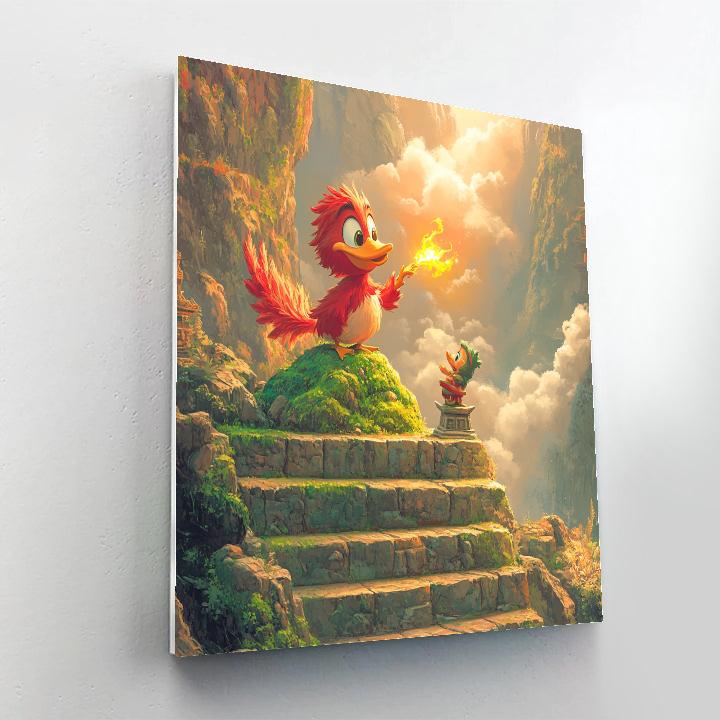 Mushu Mountain Lesson Disney Inspired Paint by numbers art