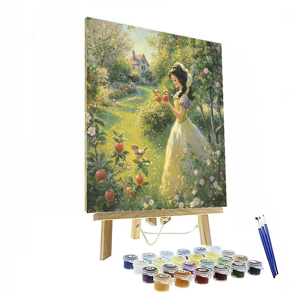 Snow White Apple Orchard Disney Inspired DIY paint by numbers
