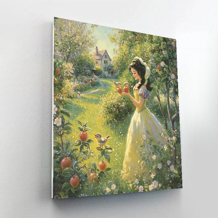 Snow White Apple Orchard Disney Inspired DIY paint by numbers