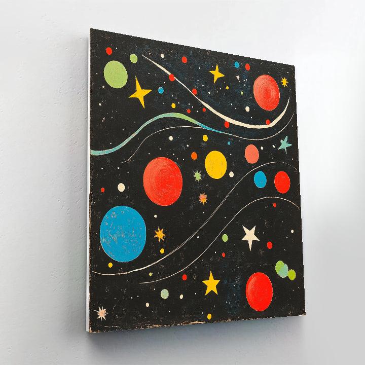 Joan Miro Inspired Dancing Planets Paint by numbers kits