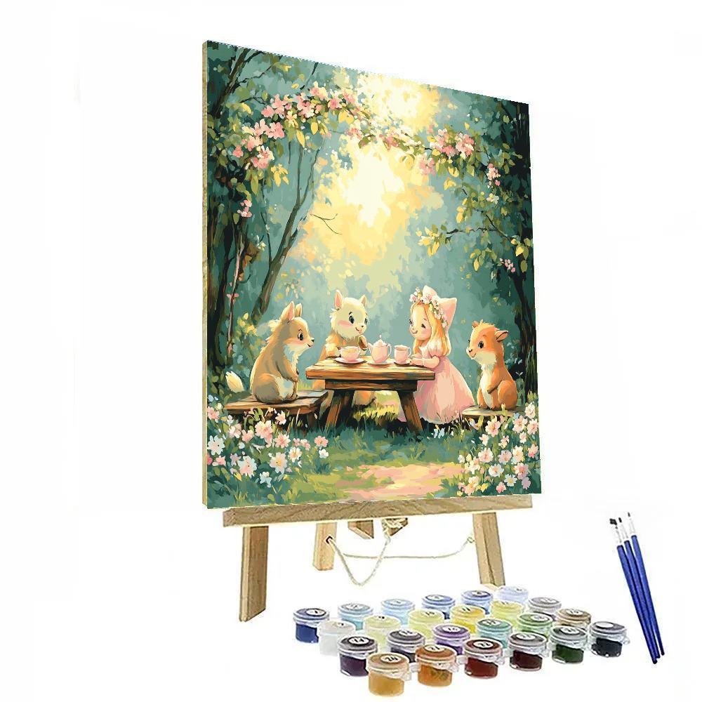 Aurora And Briar Rose Tea Disney Inspired paint by numbers