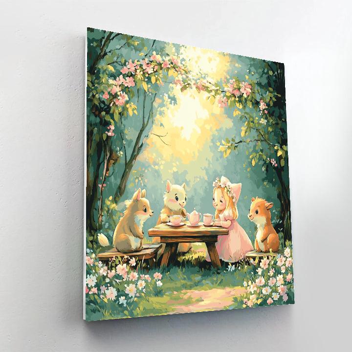 Aurora And Briar Rose Tea Disney Inspired paint by numbers