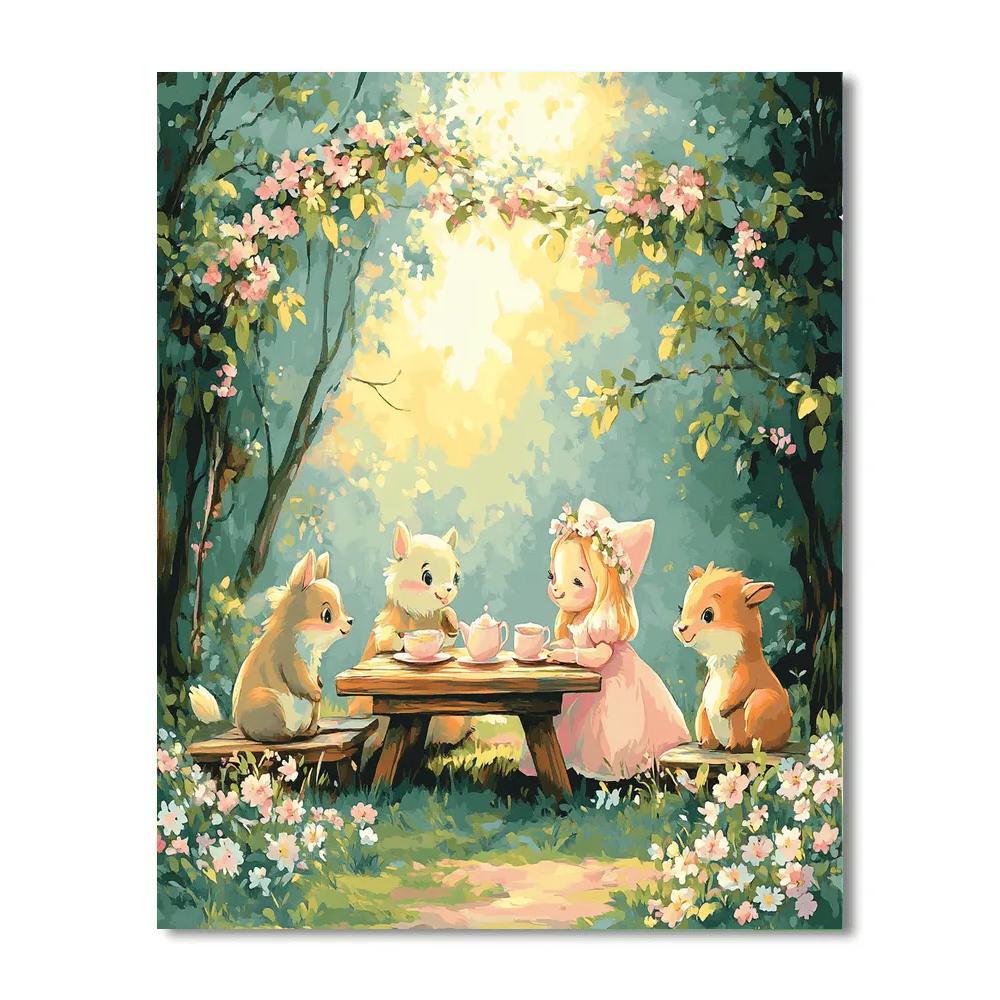 Aurora And Briar Rose Tea Disney Inspired paint by numbers