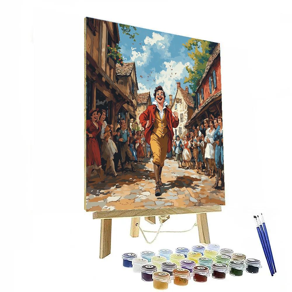 Gaston Village Strut Disney Inspired painting number kit