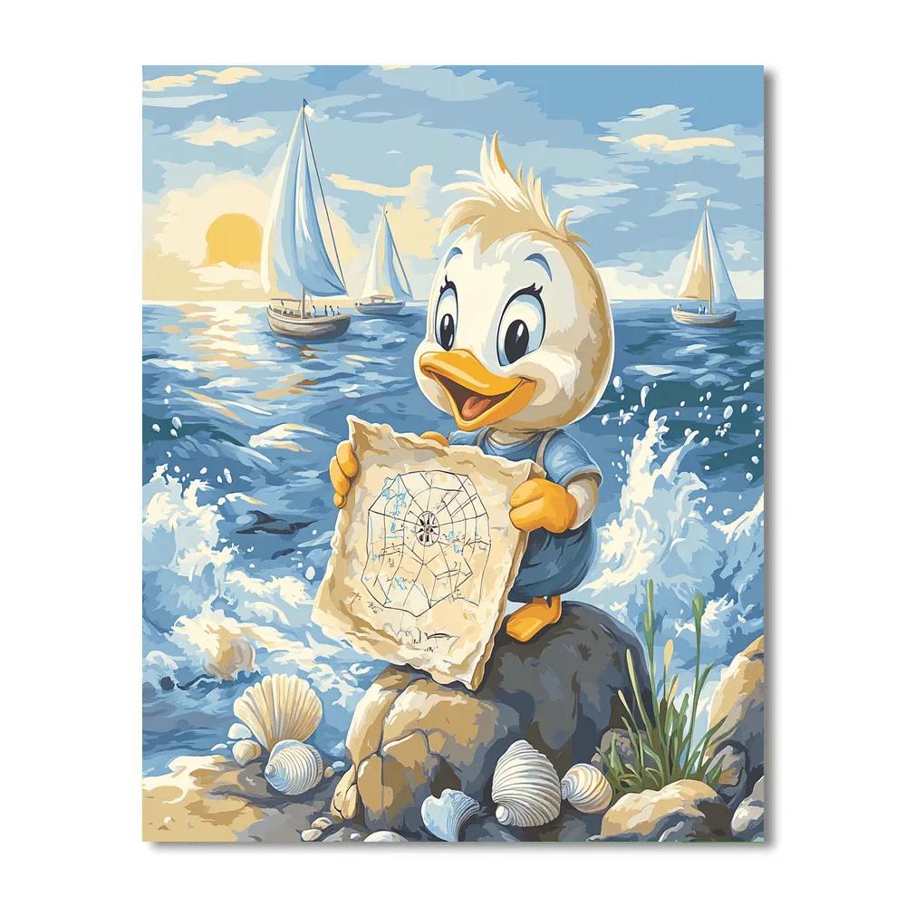 Scuttle Seaside Map Disney Inspired paint by color