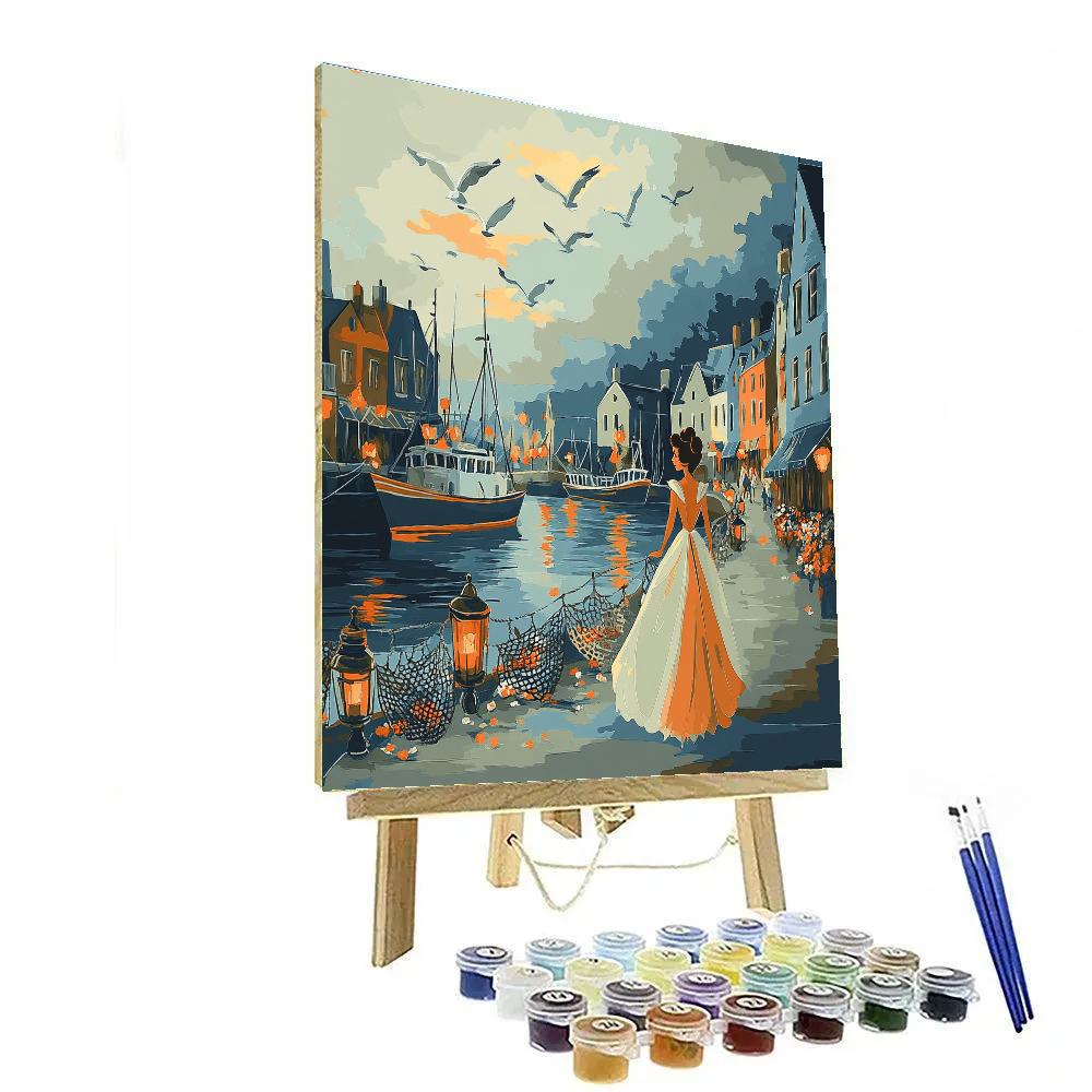 Eric Harbor Stroll Disney Inspired Paint by numbers kits